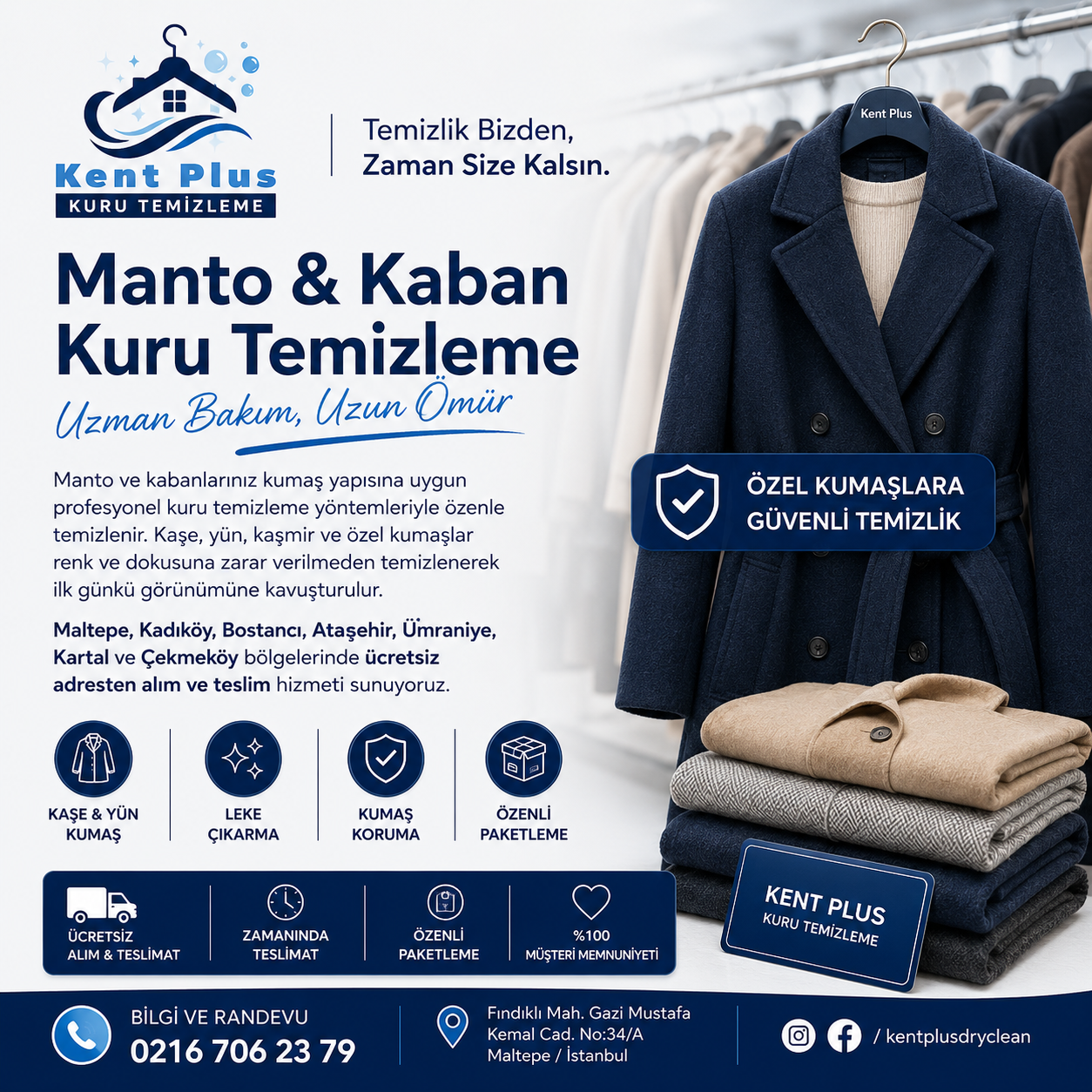 Manto Kaban Kuru Temizleme