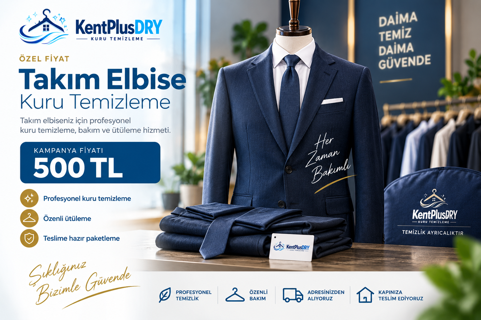 Takım Elbise Kuru Temizleme Kampanyası